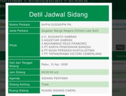 Sidang Perdana Gugatan Warga Digelar,Plt Kadisdik Kalteng Junjung Kesetaraan Hukum