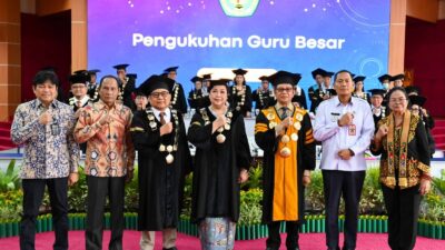 Sahli Gubernur Kalteng Hadiri Pengukuhan Guru Besar UPR