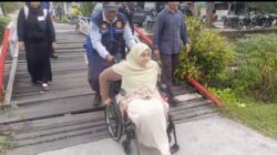 Dishub Palangka Raya Lakukan Pengamanan Jalur Disabilitas dari Hotel BW ke Taman Eltipark
