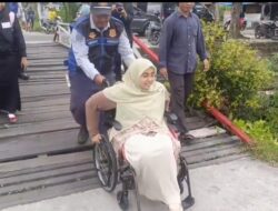 Dishub Palangka Raya Lakukan Pengamanan Jalur Disabilitas dari Hotel BW ke Taman Eltipark