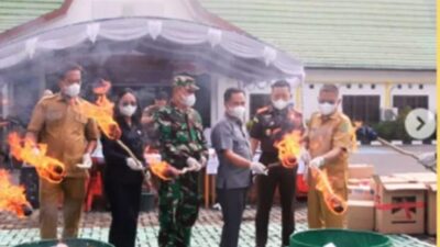 Ketua DPRD Pulpis Hadiri Pemusnahan Barang Bukti, Tegaskan Komitmen Berantas Narkotika