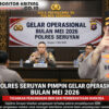 KAPOLRES SERUYAN TEKANKAN PENGAWASAN BBM DAN PEMBERANTASAN NARKOBA DALAM GELAR OPERASIONAL MEI 2026