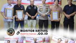 Penghargaan Warta Awards TW l 2026 Secara Langsung Diberikan Oleh Kapolres Seruyan kepada Tiga Orang Awak Media