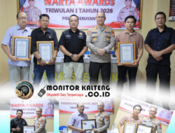 Penghargaan Warta Awards TW l 2026 Secara Langsung Diberikan Oleh Kapolres Seruyan kepada Tiga Orang Awak Media