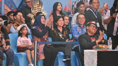 Malam Unjuk Bakat Jagau Nyai Kalteng 2026 Berlangsung Meriah, Pj Sekda Linae Turut Hadir
