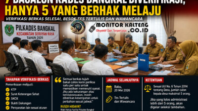 Pilkades Bangkal Panas, Tujuh Bacalon Berebut Tiket Resmi