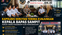Kapolres Seruyan Terima Kunker Kepala BAPAS Sampit perkuat Sinergi Pengawasan klien Permasyarakatan