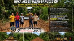 Camat Seruyan Tengah Inata Panderova Bersama Masyarakat Buka Akses Jalan Baru Sepanjang 2,5 Kilometer