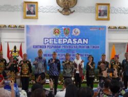 Gubernur Agustiar Sabran Lepas 309 Kontingen Pesparawi Kalteng Menuju Manokwari