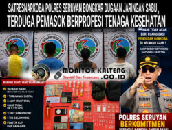 SATRESNARKOBA POLRES SERUYAN BONGKAR DUGAAN JARINGAN SABU , TERDUGA PEMASOK BERPROFESI TENAGA KESEHATAN