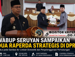 Wabup Seruyan Sampaikan Dua Raperda Strategis di Rapat paripurna, Fokus Benahi Sanitasi dan Transportasi Daerah