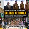 Bupati Seruyan Resmi Buka Seleksi Terbuka JPT Pratama 2026