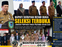 Bupati Seruyan Resmi Buka Seleksi Terbuka JPT Pratama 2026