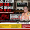 Gagal Kuorum Dua Kali, DPRD Seruyan Dinilai Abai terhadap Tugas Konstitusional