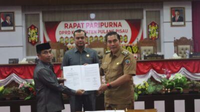 Wabup Pulang Pisau Ahmad Jayadikarta Hadiri Paripurna DPRD, Bahas Penataan OPD dan Dua Raperda Inisiatif