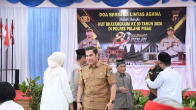 Wakil Bupati Pulang Pisau Ahmad Jayadikarta Hadiri Doa Bersama Lintas Agama Peringatan Hari Bhayangkara ke-80