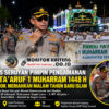 Kapolres Seruyan AKBP Beddy Suwendi Pimpin Pengamanan Pawai Ta’aruf 1 Muharram, 28 Kelompok Ramaikan Kuala Pembuang
