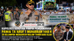 Kapolres Seruyan AKBP Beddy Suwendi Pimpin Pengamanan Pawai Ta’aruf 1 Muharram, 28 Kelompok Ramaikan Kuala Pembuang