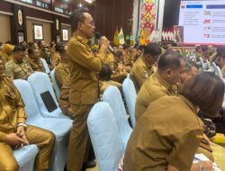 Kepala Badan Keuangan dan Aset Daerah Pulang Pisau Wahyu Jatmiko Hadiri Monitoring dan Evaluasi Implementasi Aksi Pencegahan Korupsi Stranas PK di Kalimantan Tengah