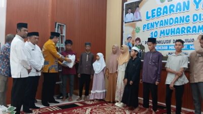 Wakil Bupati Pulang Pisau H. Ahmad Jayadikarta Hadiri Lebaran Anak Yatim dan Penyandang Disabilitas
