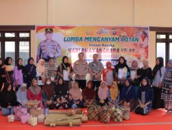 LESTARIKAN BUDAYA LOKAL, POLRES SERUYAN GELAR LOMBA MENGANYAM HUT BHAYANGKARA KE-80 — NARIYAH RAIH JUARA PERTAMA