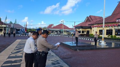 WAKAPOLRES SERUYAN PIMPIN APEL PAGI, TEKANKAN DISIPLIN PERSONEL