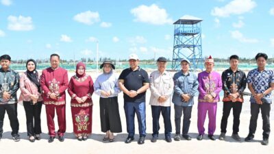 Tinjau Shrimp Estate Sukamara, Wagub Yakin Mampu Dongkrak Perekonomian Daerah