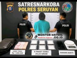 Sergapan Satresnarkoba Polres Seruyan Berhasil, Penumpang Innova Di Ringkus  Bersama 25,23 Gram Sabu