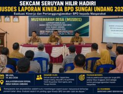 Sekcam Seruyan Hilir Hadiri MUSDES Laporan Kinerja BPD Sungai Undang, Tekankan Transparansi dan Akuntabilitas kepada Masyarakat