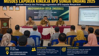 Sekcam Seruyan Hilir Hadiri MUSDES Laporan Kinerja BPD Sungai Undang, Tekankan Transparansi dan Akuntabilitas kepada Masyarakat