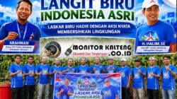 Laskar Biru Demokrat Seruyan Turun Tangan Bersihkan Lingkungan, Tegaskan Kepedulian Lewat Gerakan Langit Biru Indonesia Asri