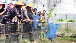 Wakil Bupati Ahmad Jayadikarta Sambut Kunjungan Kerja Danlanal Banjarmasin di Pos AL Bahaur