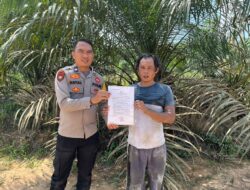 BHABINKAMTMAS POLSEK SERUYAN TENGAH AJAK WARGA JADI PELOPOR PENCEGAHAN KARHUTLA