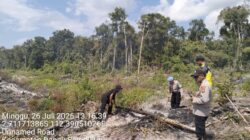 POLSEK DANAU SEMBULUH VERIFIKASI TITIK HOTSPOT KARHUTLA, PASTIKAN KONDISI LAPANGAN AMAN