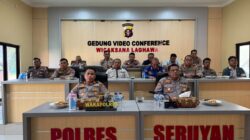 POLRES SERUYAN IKUTI ZOOM MEETING ARAHAN WAKAPOLRI TERKAIT PENANGANAN KARHUTLA DAN EL NINO