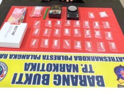 JELANG HUT KE-81 RI, SATRESNARKOBA POLRESTA PALANGKA RAYA BONGKAR DUGAAN PEREDARAN 17,02 GRAM SABU DI PUNTUN