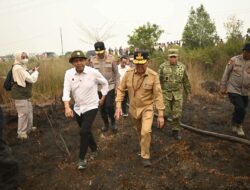 Menhut dan Gubernur Kalteng Tinjau Penanganan Karhutla di Petuk Ketimpun