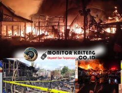 Kebakaran Hebat di Kampung Kumai, 7 Rumah Dilalap Api, Kerugian Ditaksir Rp750 Juta