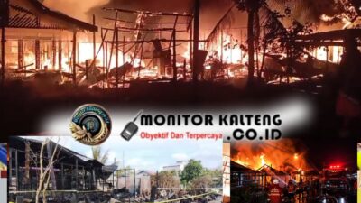 Kebakaran Hebat di Kampung Kumai, 7 Rumah Dilalap Api, Kerugian Ditaksir Rp750 Juta