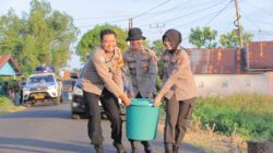 HADIR SAAT WARGA MEMBUTUHKAN, SATGAS LEMDIKLAT POLRI DAN POLRES SERUYAN SALURKAN AIR BERSIH