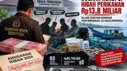 Kejari Seruyan Bongkar Dugaan Korupsi Hibah Perikanan Rp13,8 Miliar, 93 Saksi Diperiksa