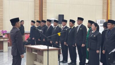 12 Pejabat Pimpinan Tinggi Pratama Pemkot Palangka Raya Resmi Dilantik