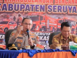 KAPOLRES SERUYAN HADIRI RAKOR PENINGKATAN STATUS SIAGA DARURAT KARHUTLA DAN KEKERINGAN 2026