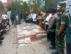 DARI HASIL PENINDAKAN KE PEMUSNAHAN, POLRES SERUYAN HADIR DALAM PENYELESAIAN BARANG KENA CUKAI