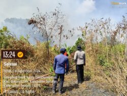 TAK BIARKAN API MELUAS, 20 PERSONEL GABUNGAN PADAMKAN KARHUTLA DI KUALA PEMBUANG II