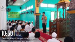 JUMAT KELILING DI MASJID MUJAHIDIN, POLSEK SERUYAN HULU PERERAT SILATURAHMI DAN JAGA KAMTIBMAS